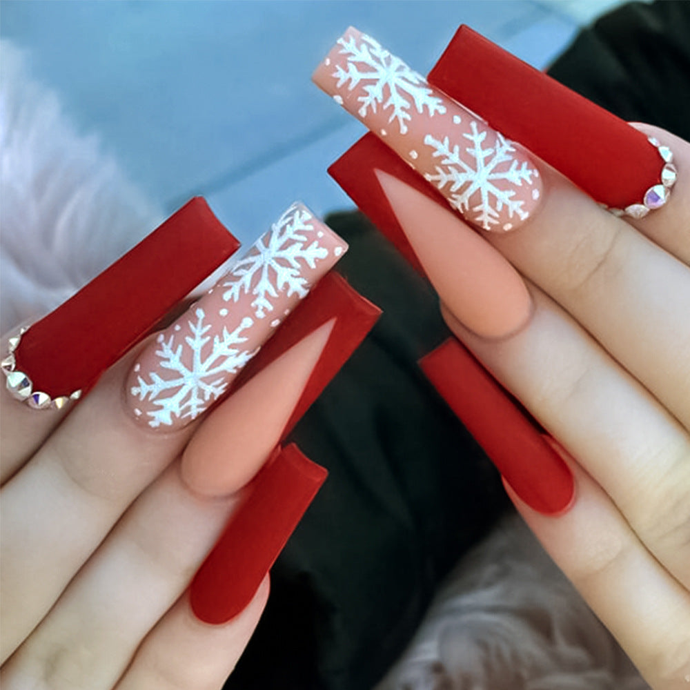 Festliches Urlaubs-Themen Press-On Nail Set Karnz
