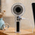 Damen tragbarer Mini USB-Ventilator mit LCD-Anzeige Karnz
