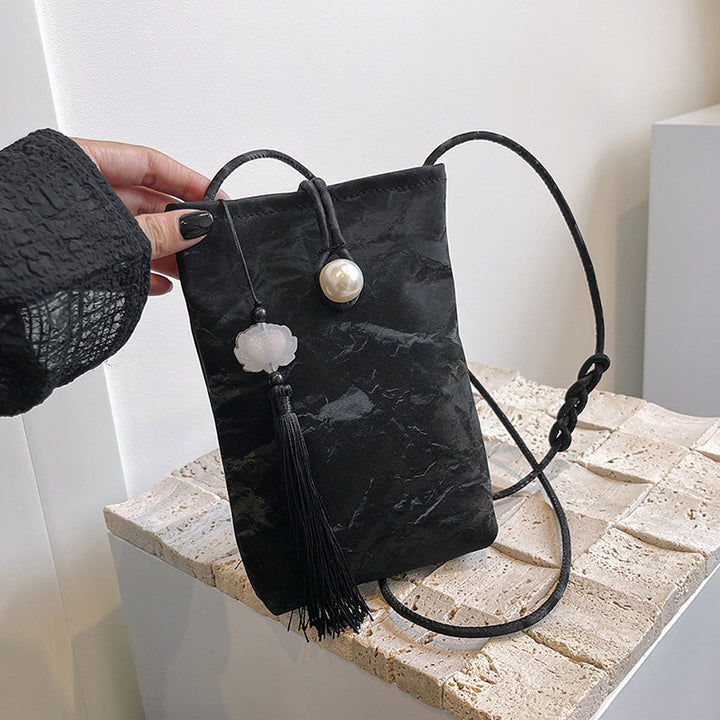 Elegante Texturierte Mini Crossbody Tasche Karnz