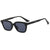 Damen trendige Sonnenbrille mit breitem, eckigem Rahmen Karnz