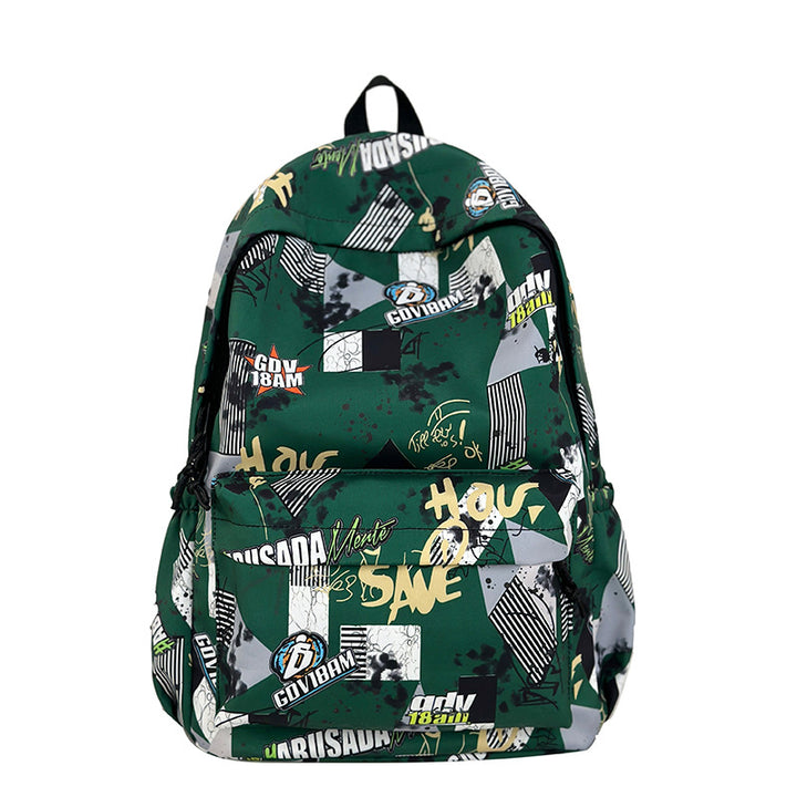 Grafikmuster-Schulrucksack