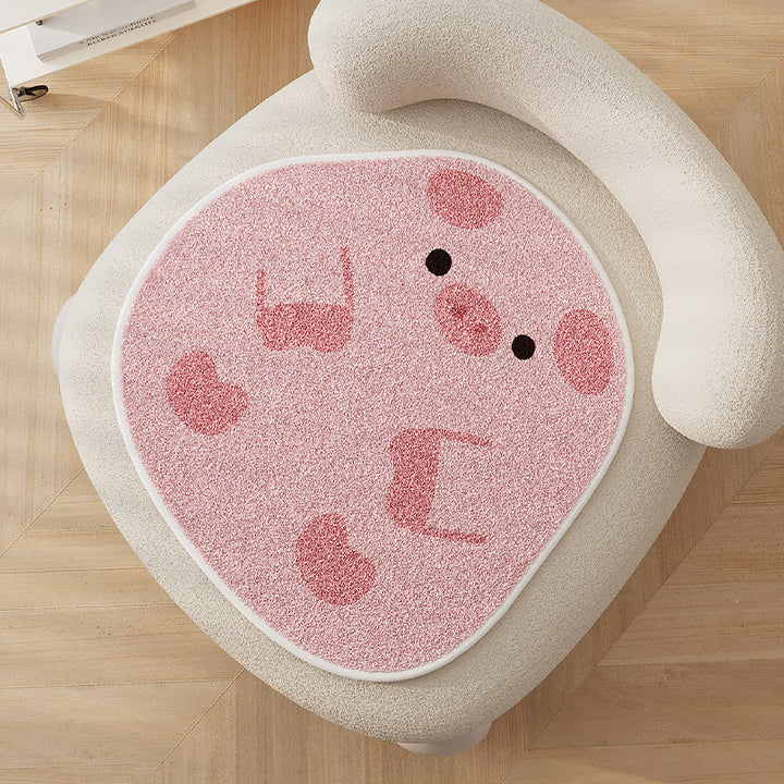 Acorn-Shaped Plush Chair Seat Cushion Pad with High-Pile Tufted Surface