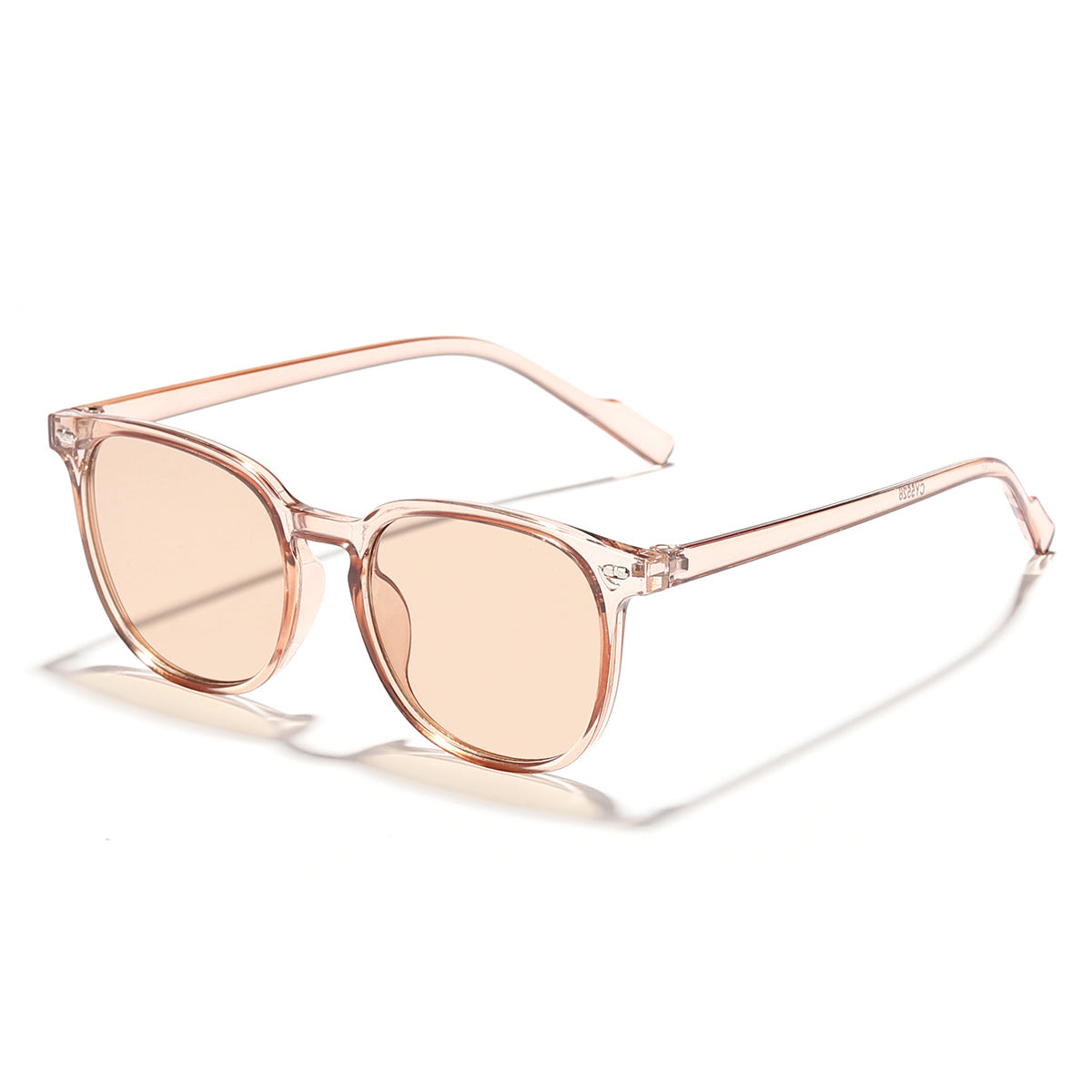 Damen modische Sonnenbrille mit transparentem Rahmen und hochwertigen Gläsern Karnz