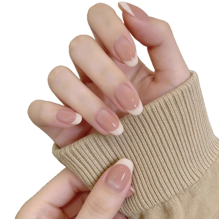 Elegante französische Spitzen-Nagelkunst