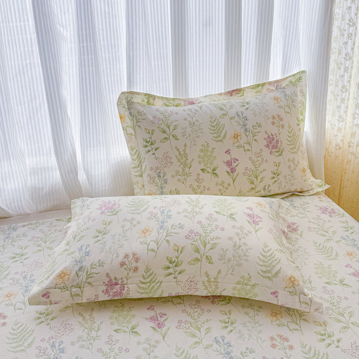 Blumenmuster Kissenbezug Set