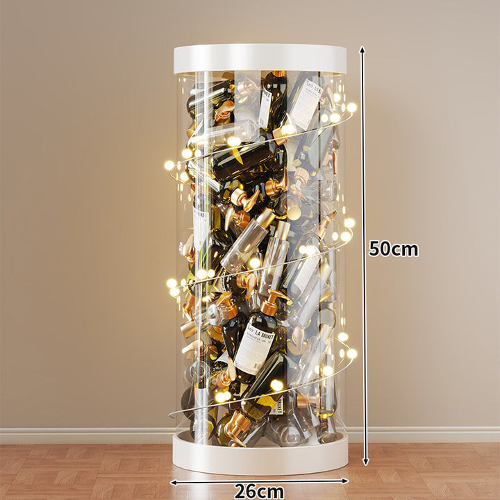Hohe klare acryl vertikale Display-Zylinder für Mini-Parfüm- & Probeflaschen-Sammlung