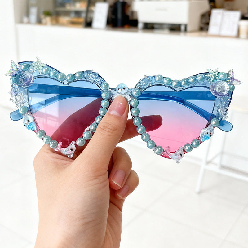 Dekorative Katzenauge-Sonnenbrille Karnz