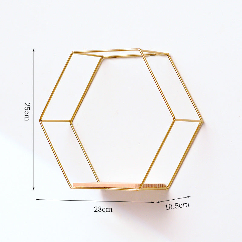 Geometrisches Wandregal