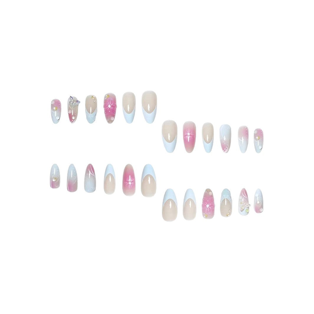 Premium Floral Art Press-On Nail Set Karnz