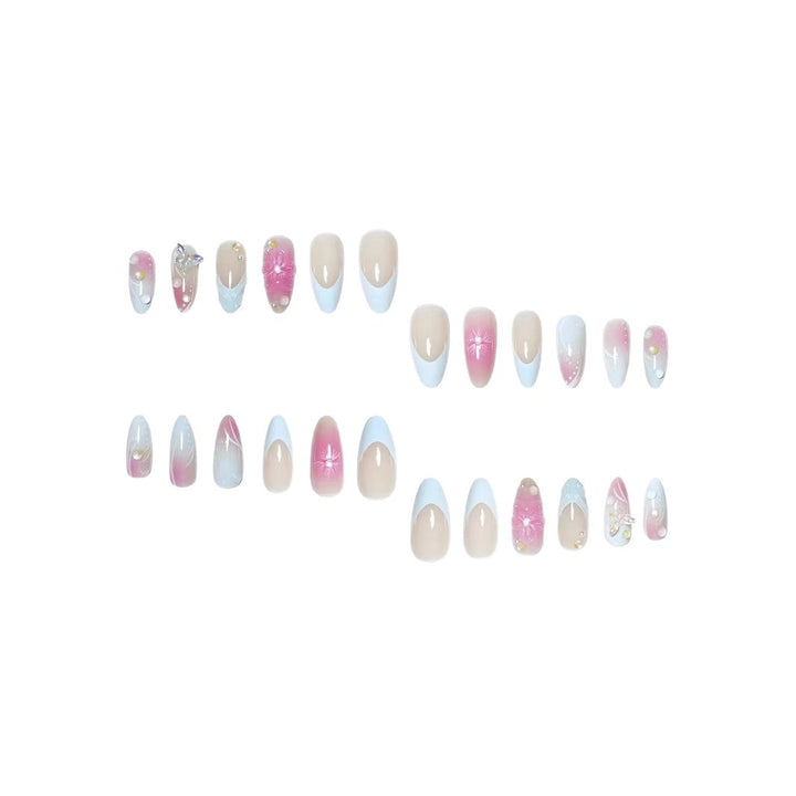Premium Floral Art Press-On Nail Set Karnz