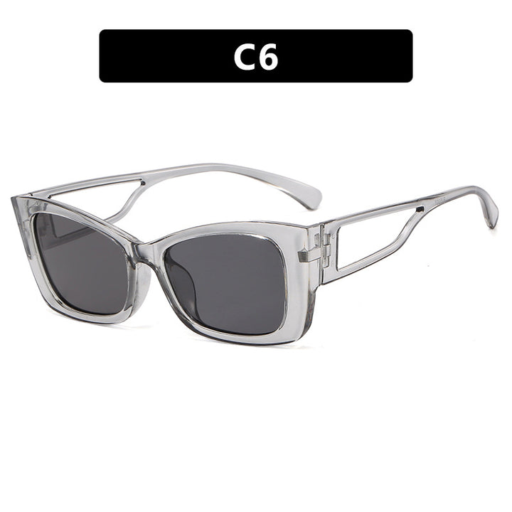 Damen modische Katzenaugen-Sonnenbrille mit stilvollem Rahmen und UV-Schutz Karnz