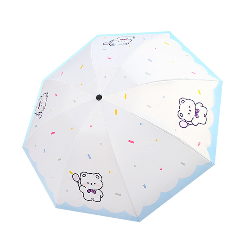 Damen Faltbarer Regenschirm mit niedlichem Tierdesign Karnz