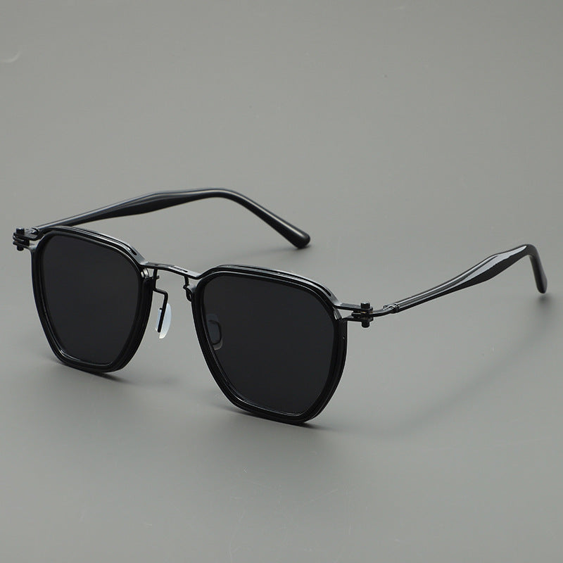 Damen stilvolle Sonnenbrille mit kantigem Design und UV-Schutz Karnz