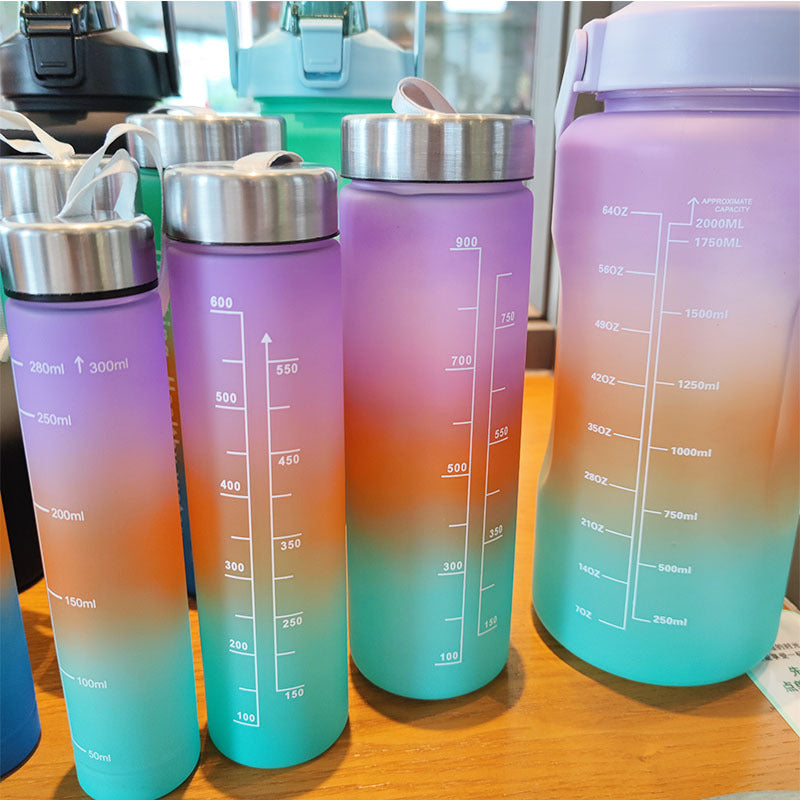 Damen isolierte Sporttrinkflasche mit ergonomischem Griff und auslaufsicherem Deckel Karnz