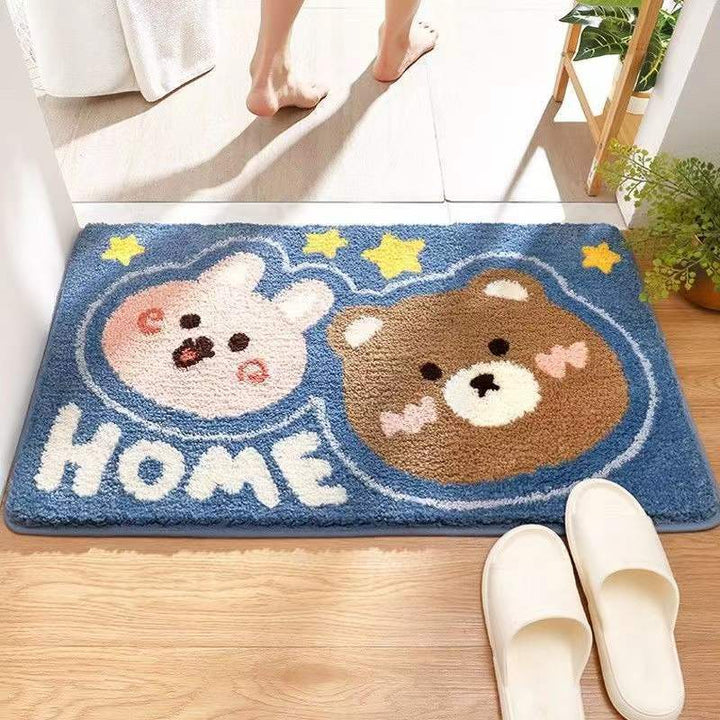 Süßer Hase-Themen Plüsch Badezimmer Teppich
