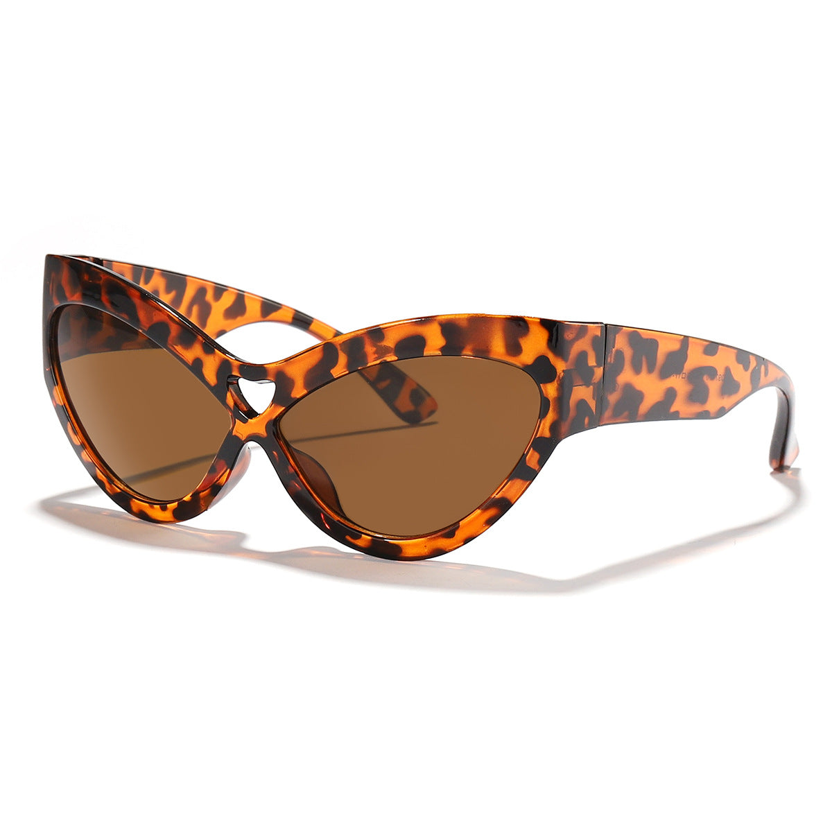 Damen auffällige Sonnenbrille im trendigen Leopardenmuster Karnz