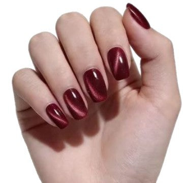 Glänzendes Metallic Press-On Nagelset Karnz