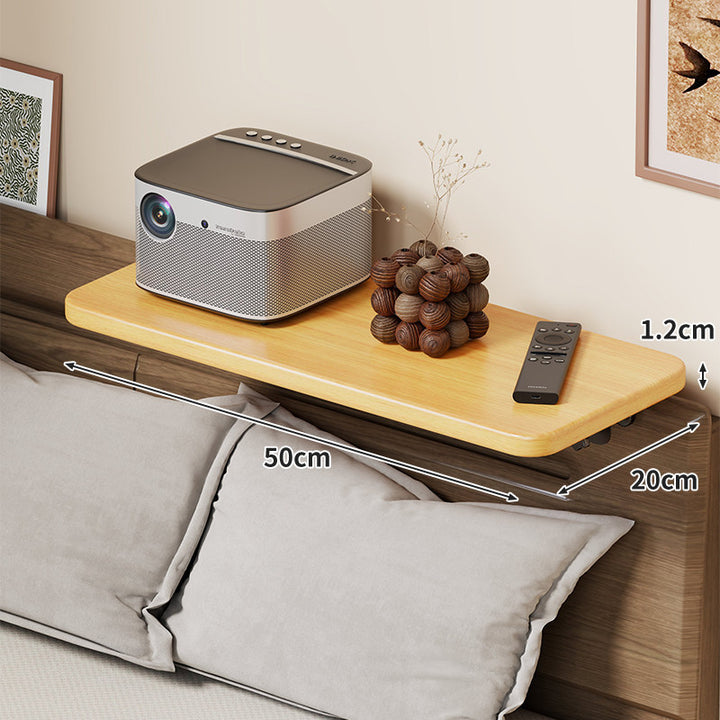 Slim Floating Kopfteil Nachttischregal mit ultra-dünnem Profil und abgerundeten Ecken