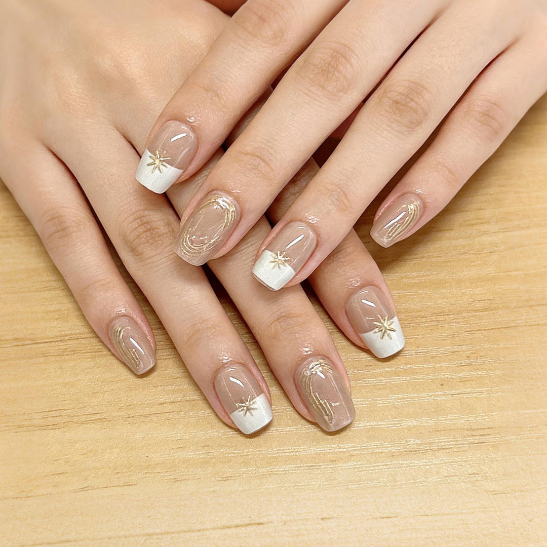 Elegantes Press-On Nagelset Karnz