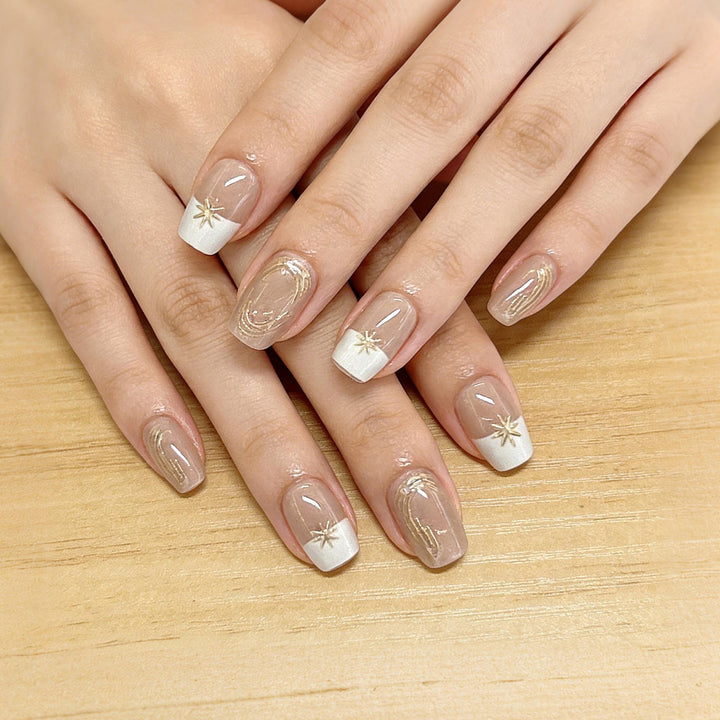Elegantes Press-On Nagelset Karnz