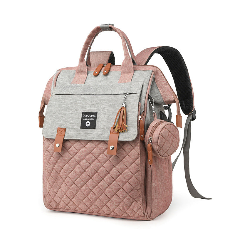 Multifunktionaler gesteppten Windelrucksack Karnz