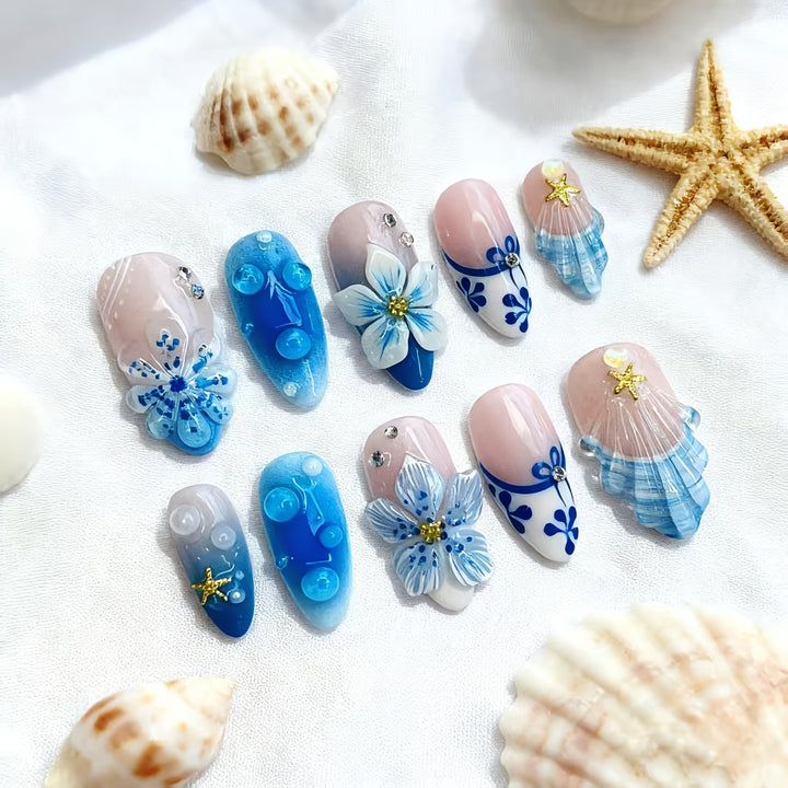 Dekorative Blumen Aufklebenägel Karnz