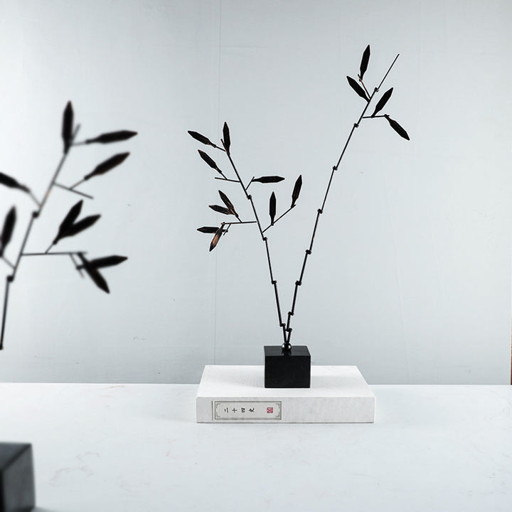 Minimalistische Metallblatt Skulptur