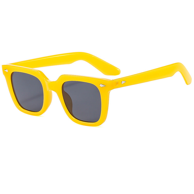 Damen modische Brille mit oversized, transparentem Rahmen Karnz