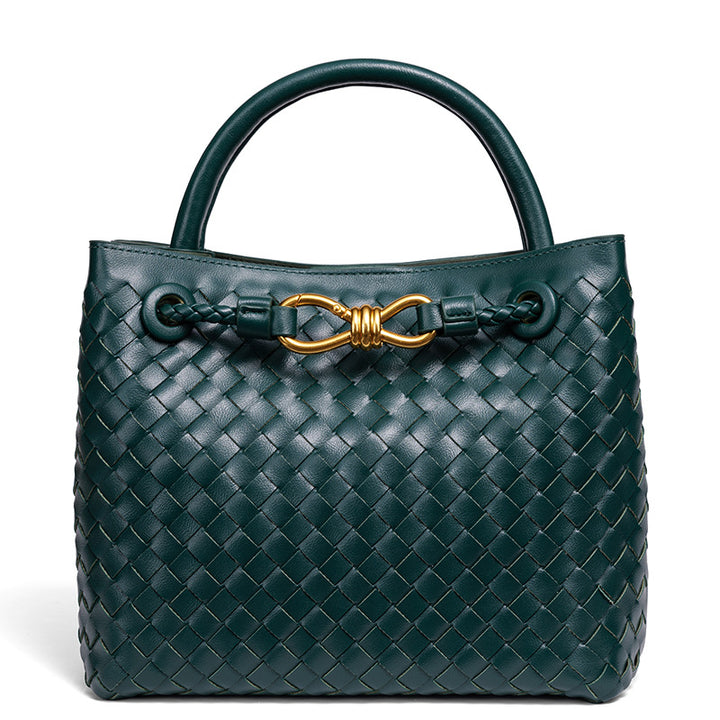 Elegante geflochtene Leder-Tasche Karnz