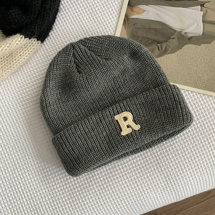 Rippstrick-Strickmütze