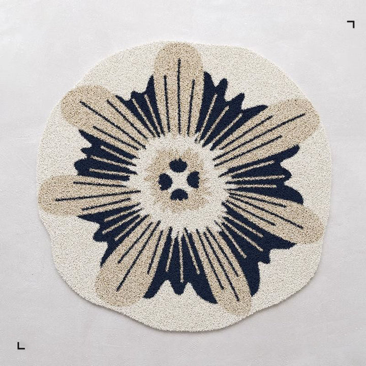 Blumenförmiger Teppich 1789754099