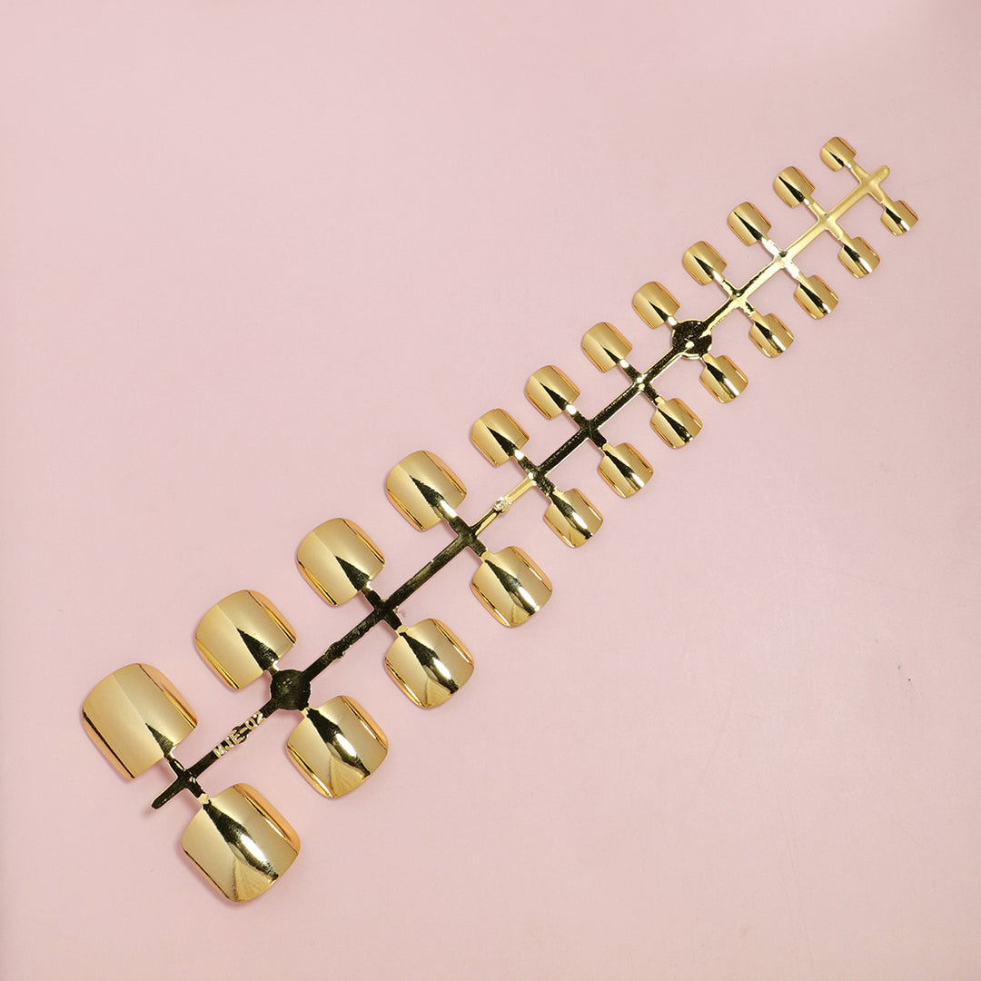 Premium Luxury Metallic Press-On Nail Set Karnz