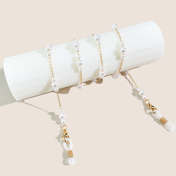 Elegante Perlenverzierte Brillen Kette Karnz