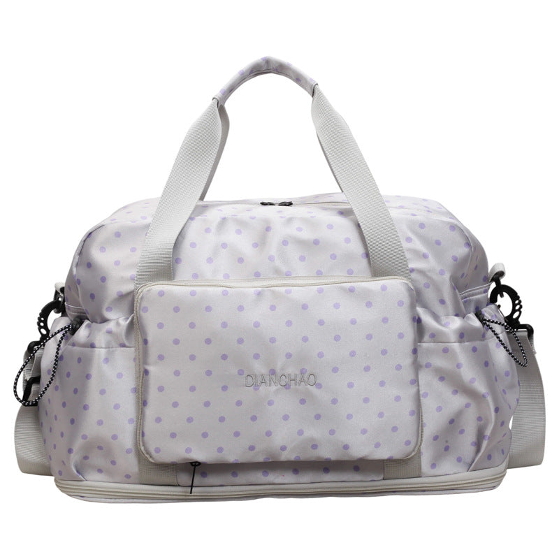 Stylische Punktmuster-Übernachtungs-Duffle