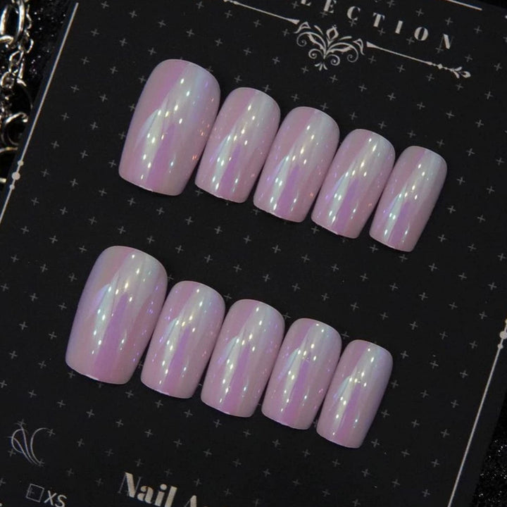 Iridescent Press-On Nagelkunst