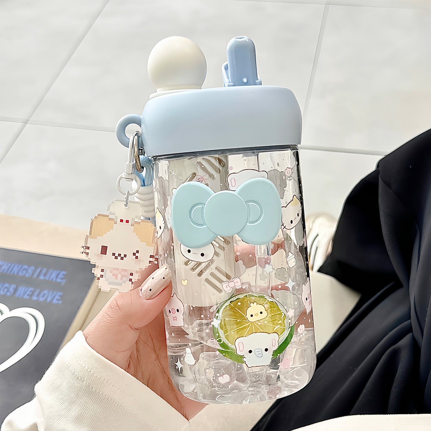 Damen Trinkflasche mit verspieltem Design Karnz