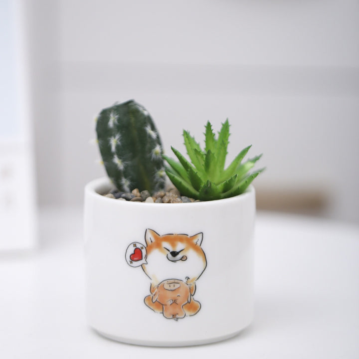Niedlicher Tier-Themen-Sukkulenten-Planter Karnz