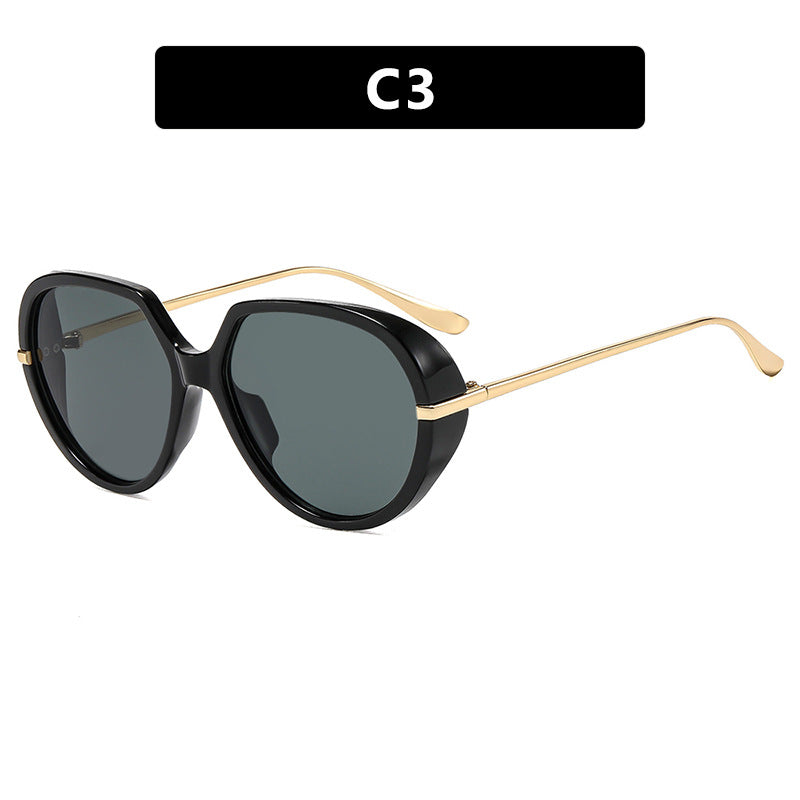 Damen Cat-Eye Sonnenbrille mit blendfreiem UV-Schutz und luxuriösem Metallrahmen Karnz