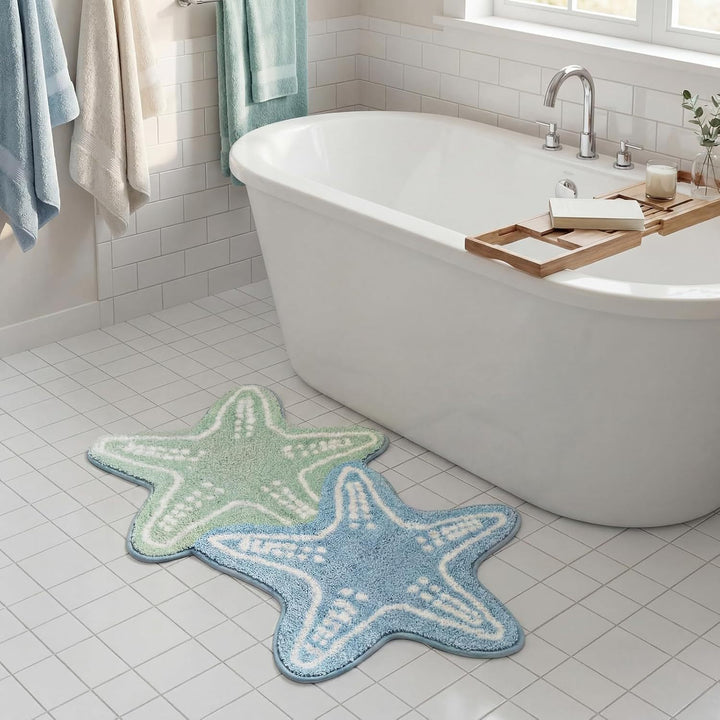 Blumenmuster Badematte
