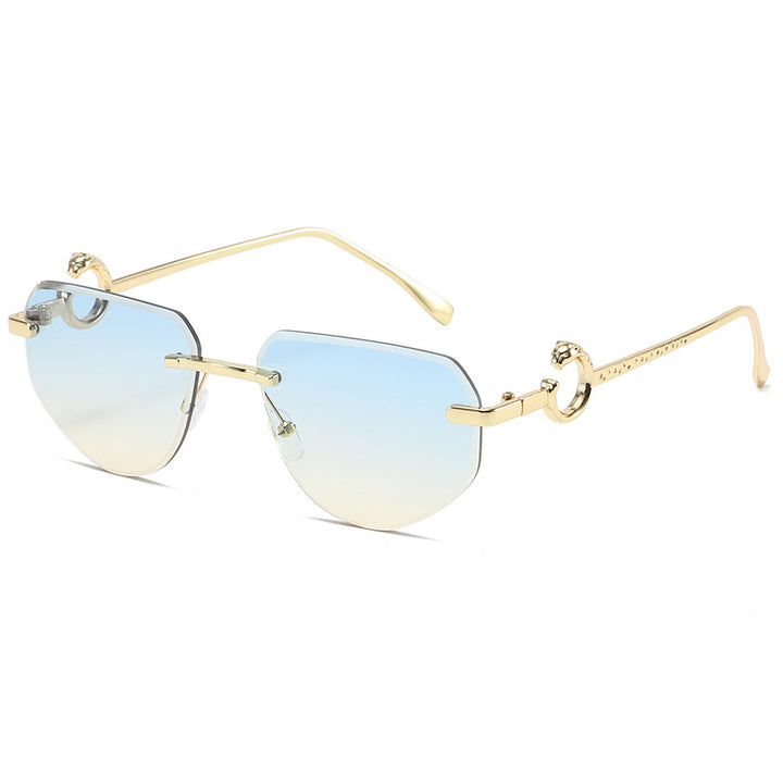 Chic hexagonale Rahmen Sonnenbrille
