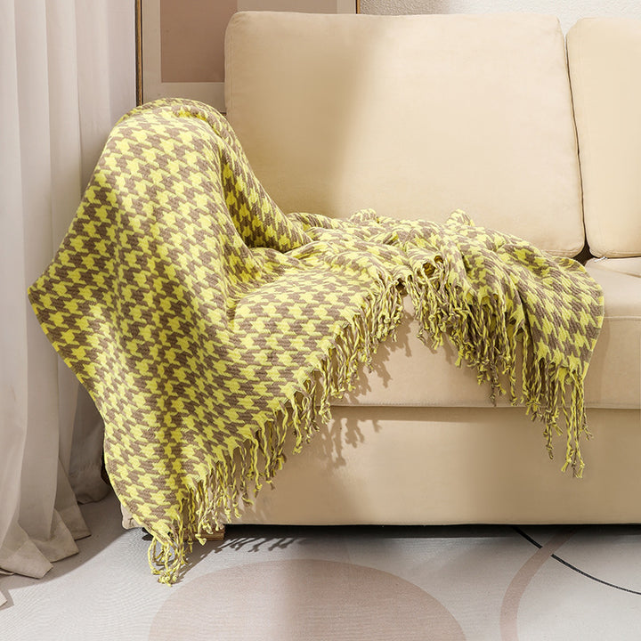 Gemütliche Strickdecke