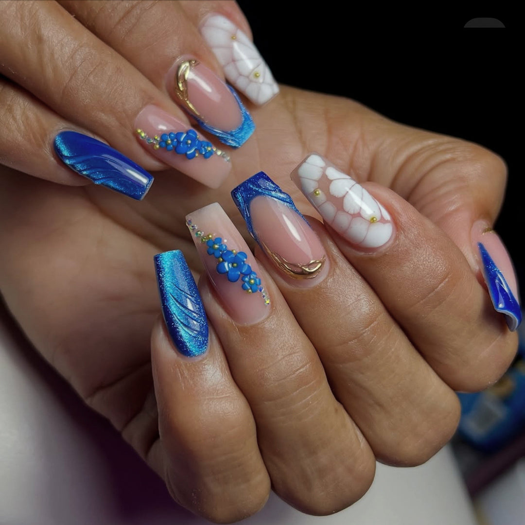 Künstlerische 3D Nagelkunstverlängerungen Karnz