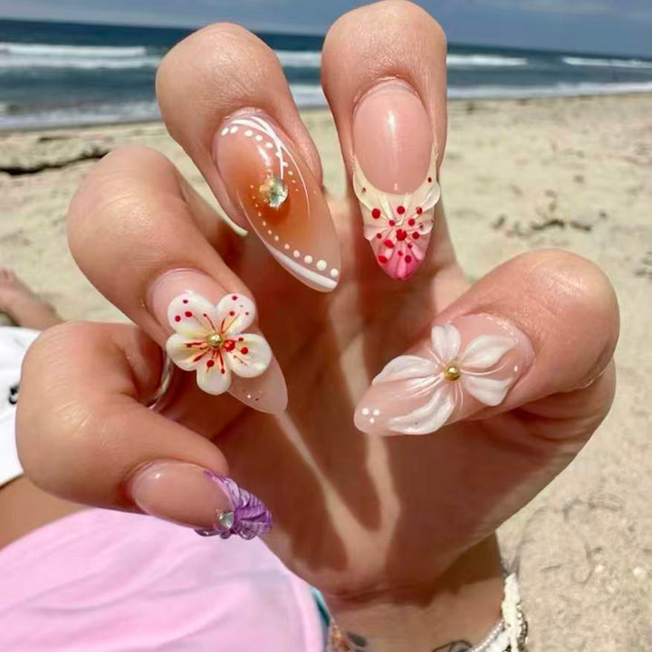 Floral 3D Nagelkunst Verbesserungen Karnz 1789915327