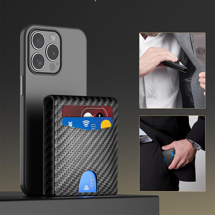 RFID-blockierendes Premium-Lederkartenetui Karnz