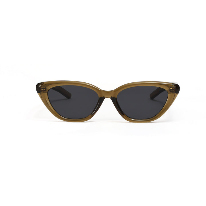 Damen Cat-Eye Sonnenbrille mit transparentem Design Karnz