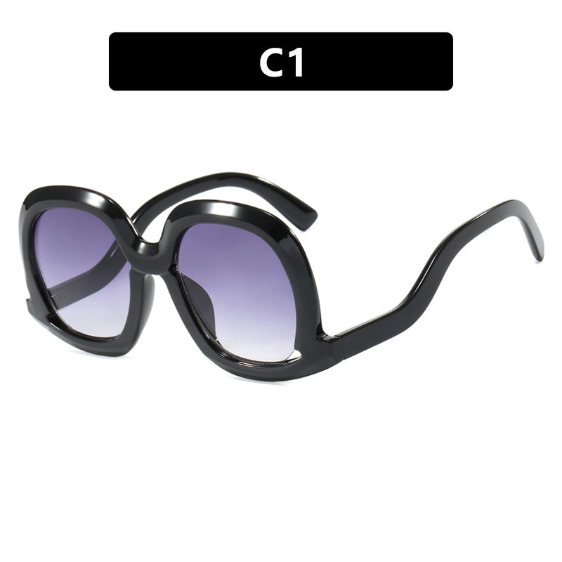 Damen oversized Sonnenbrille mit modischem Design Karnz