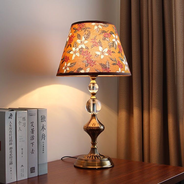 Charmante Blumen-Schirm Tischlampe