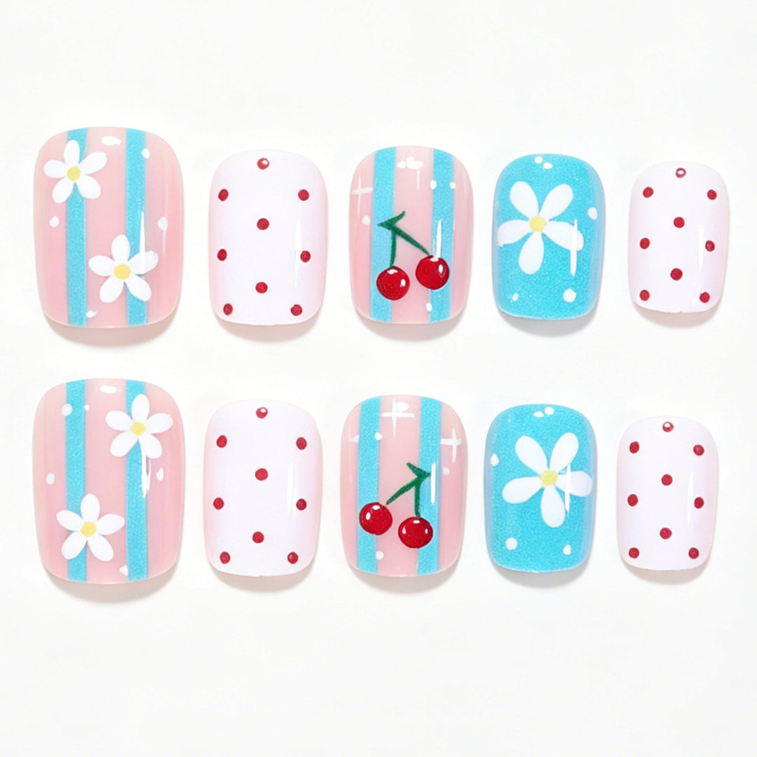 Kreatives florales Nagelkunst-Set Karnz