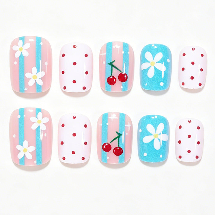 Kreatives florales Nagelkunst-Set Karnz