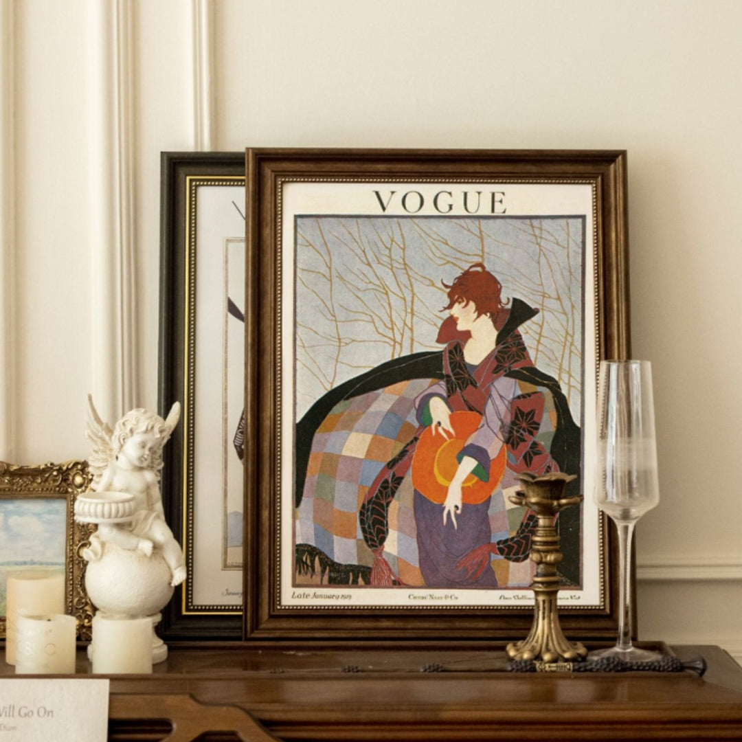 Vintage Doll Illustration Rahmen